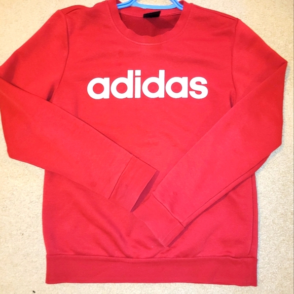 Red Women's Addias Crew neck - Picture 3 of 4